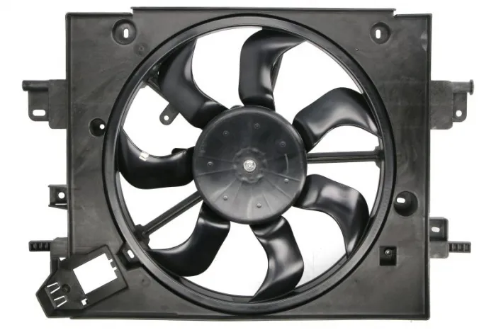 Ventilator radiator (cu carcasa) potrivit DACIA DOKKER, DOKKER MINIVAN, DUSTER, DUSTER SUV, LODGY; RENAULT CAPTUR I, DUSTER 1.0-2.0 04.10-