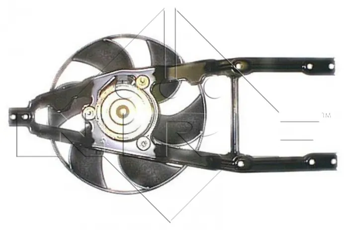 Ventilator radiator (cu carcasa) potrivit FIAT CINQUECENTO, SEICENTO   600 0.9 1.1 07.91-01.10