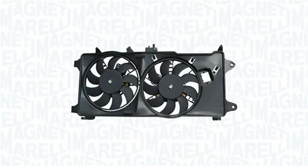 Ventilator radiator (cu carcasa) potrivit FIAT DOBLO, DOBLO MINIVAN 1.3D 1.9D 10.01-