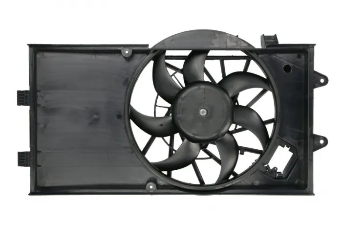 Ventilator radiator (cu carcasa) potrivit FIAT GRANDE PUNTO, PUNTO, PUNTO EVO, PUNTO EVO HATCHBACK, PUNTO HATCHBACK; OPEL ADAM, CORSA D, CORSA D HATCHBACK, CORSA E, CORSA E HATCHBACK 0.9-1.4LPG 06.05-