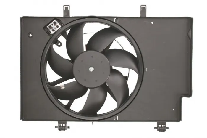 Ventilator radiator (cu carcasa) potrivit FORD B-MAX, ECOSPORT, FIESTA VI 1.4D 1.5D 1.6D 06.08-