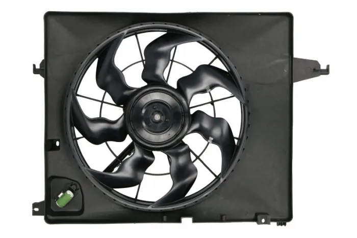 Ventilator radiator (cu carcasa) potrivit HYUNDAI SANTA FE II, SANTA FE III 2.4 07.10-12.18