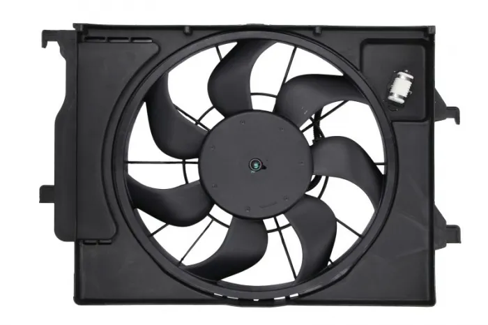 Ventilator radiator (cu carcasa) potrivit KIA RIO IV, STONIC 1.2 1.25 1.4 01.17-