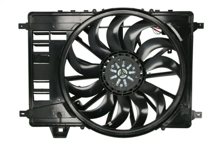 Ventilator radiator (cu carcasa) potrivit LAND ROVER DISCOVERY SPORT, RANGE ROVER EVOQUE 2.0 2.0D 2.0DH 12.14-