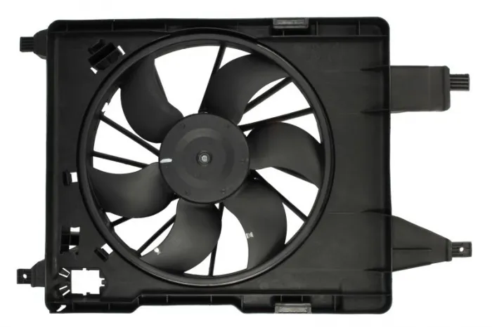 Ventilator radiator (cu carcasa) potrivit MERCEDES CITAN MIXTO (DOUBLE CABIN), CITAN (MPV), CITAN MINIVAN (W415); RENAULT CLIO II, CLIO II HATCHBACK, GRAND SCENIC II, KANGOO 1.0-Electric 08.95-