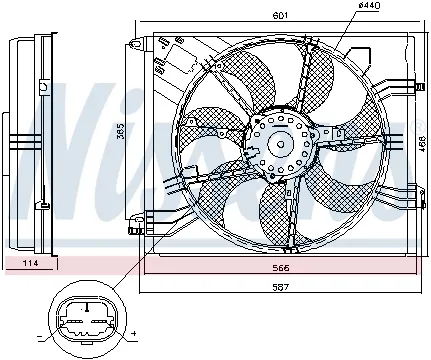 Ventilator radiator (cu carcasa) RENAULT MEGANE IV, TALISMAN 1.2-1.8 dupa 2015