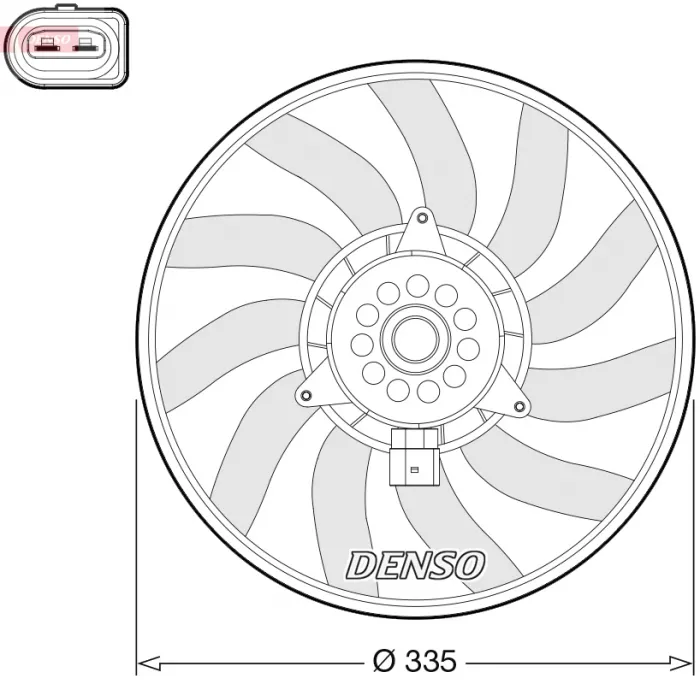 Ventilator radiator Dreapta potrivit AUDI A4 ALLROAD B8, A4 B8, A5, A6 ALLROAD C7, A6 C7, A7, Q3, Q5 1.4-3.2 06.07-10.18