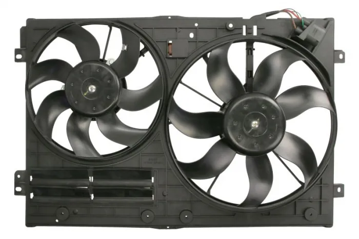 Ventilator radiator Dreapta Stanga (cu carcasa) potrivit AUDI A1, A3, TT; SEAT ALTEA, ALTEA XL, IBIZA IV, IBIZA IV SC, IBIZA IV ST, LEON, TOLEDO III; SKODA FABIA II, OCTAVIA I 1.0-3.6 08.00-