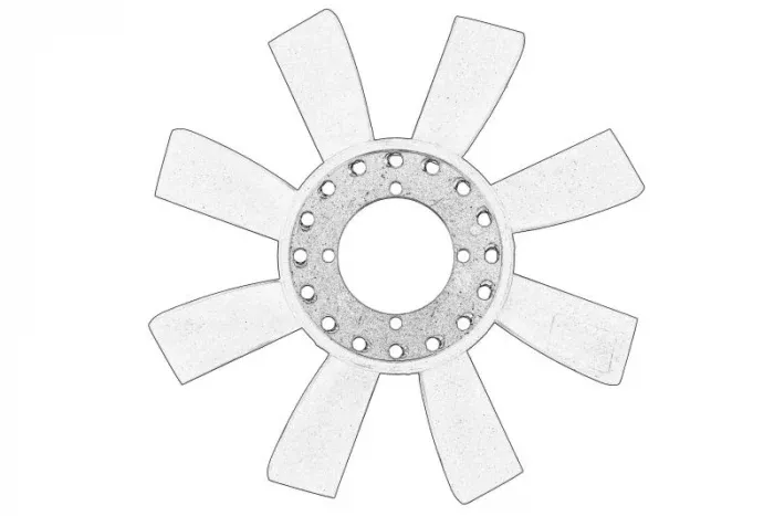 Ventilator radiator potrivit IVECO DAILY I, DAILY II 2.4D 2.5D 2.8D 01.85-05.99