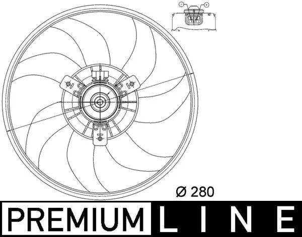 Ventilator radiator potrivit OPEL CORSA C 1.0 09.00-12.09