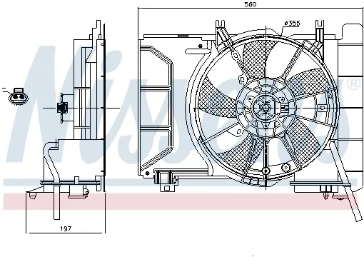 Ventilator radiator TOYOTA YARIS 1.0 dupa 2005
