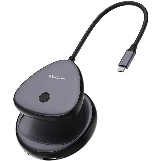 Verbatim Adaptor wireless Verbatim Share My Screen 4KUSB-C, Hub WDA-02, Negru