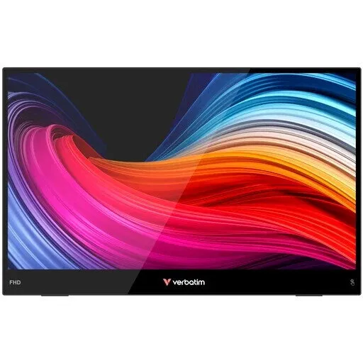 Verbatim Monitor Tactil Portabil IPS LED, Verbatim 32402, 15.6 inch, Light Full HD 1920x1080,USB-C, mini HDMI, Boxe, 60 Hz, 10 ms, Negru