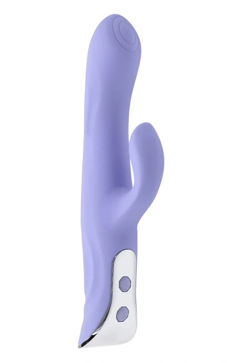 Vibrator Lavander Love, 10 Moduri Vibratii, Silicon, USB, Mov, 23.3 cm