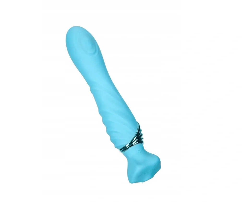 Vibrator Mermaids Extasy FairyGasm, 6 Moduri Vibratii, 6 Moduri Tapare, Silicon, USB, Albastru