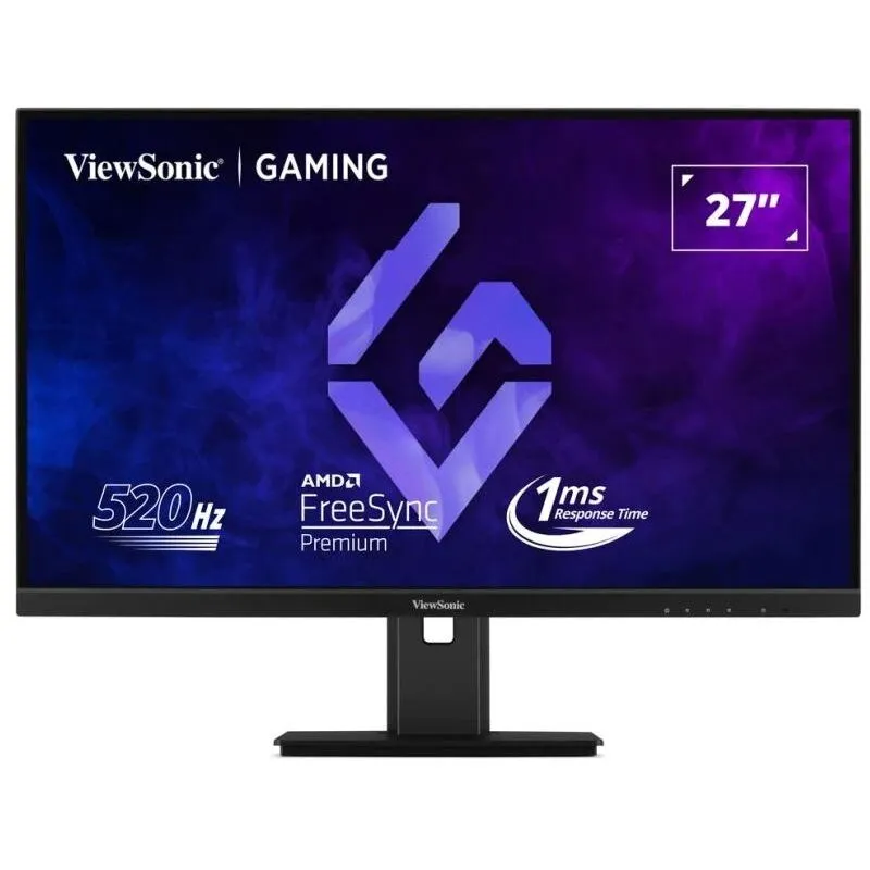 VIEWSONIC Monitor Gaming IPS LED, ViewSonic XG2737, 27 inch, Full HD (1920 x 1080), HDMI, DisplayPort, Boxe, Pivot, 520 Hz, 1 ms, Negru