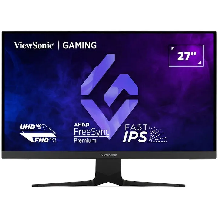 VIEWSONIC Monitor Gaming LED IPS ViewSonic XG275D1-4K, - 27 inch, UltraHD/4K, HDMI, DisplayPort, Boxe, Pivot, 160 Hz, 0.5 ms, Negru