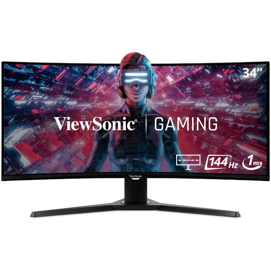 VIEWSONIC Monitor LED ViewSonic Gaming VX3418-2KPC Curbat 34 inch UWQHD VA 1 ms 144 Hz HDR