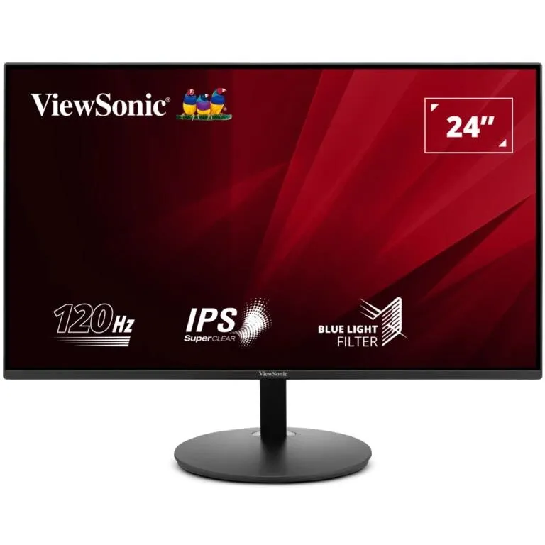 VIEWSONIC Monitor LED ViewSonic VA24E1-H, 23.8 inch, FullHD IPS, 4 ms, 120 Hz, HDMI, VGA, Negru