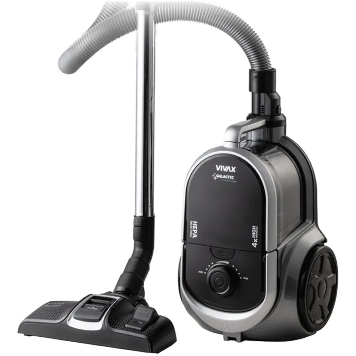 VIVAX Aspirator fara sac Vivax VCC-8004AB, 800W, filtru HEPA 12, Negru