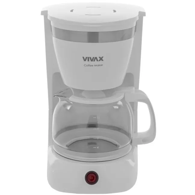 VIVAX Cafetiera Vivax CM-08127W, 800W, 1.2 L, functie antipicurare, mentinere temperatura, filtru detasabil, Alb