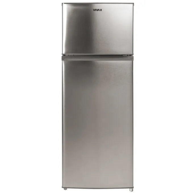 VIVAX Frigider cu doua usi VIVAX DD-207E X, 204L, Clasa E, H 143 cm, Inox