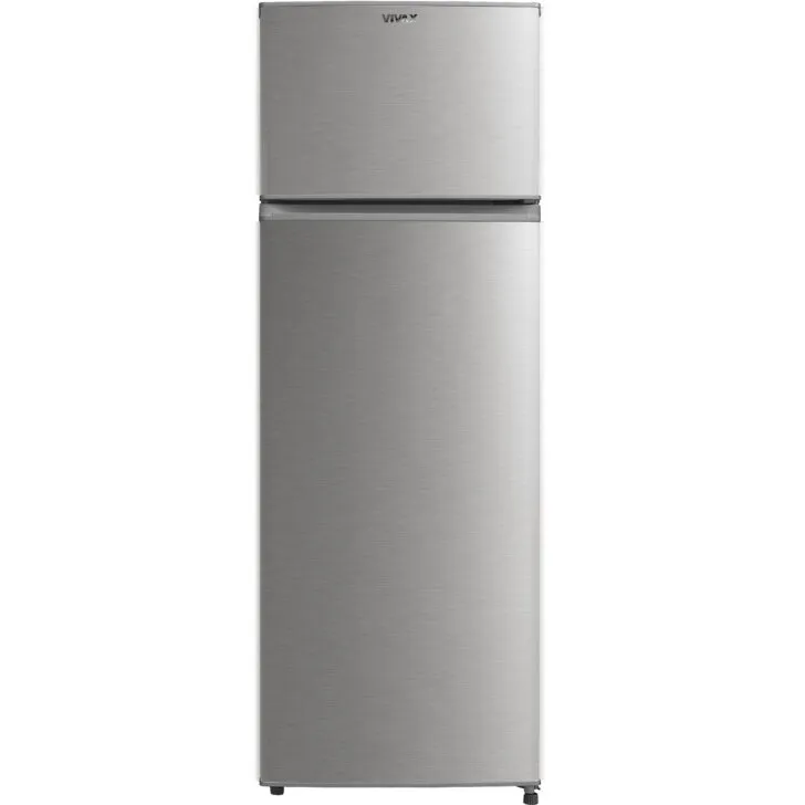 VIVAX Frigider cu doua usi VIVAX DD-235E S, 235L, Clasa E, H 160 cm, Argintiu