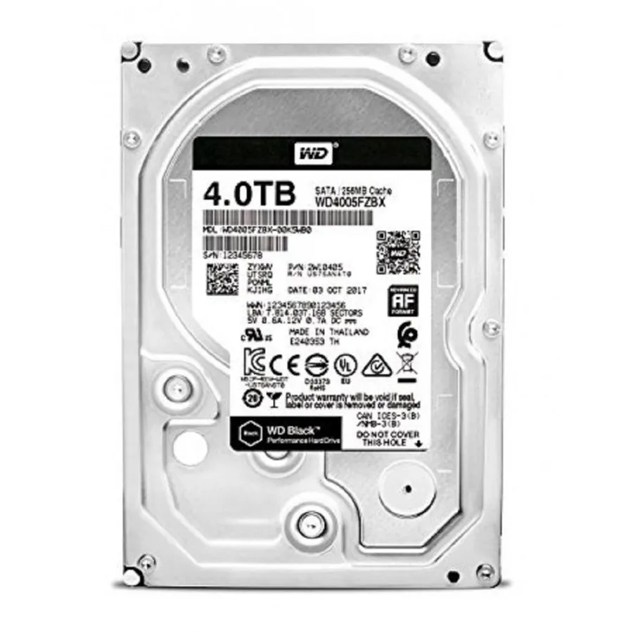 Western&nbsp;Digital Hdd Intern Wd, 3.5, 4tb, Black, Sata3, 7200rpm, 256mb