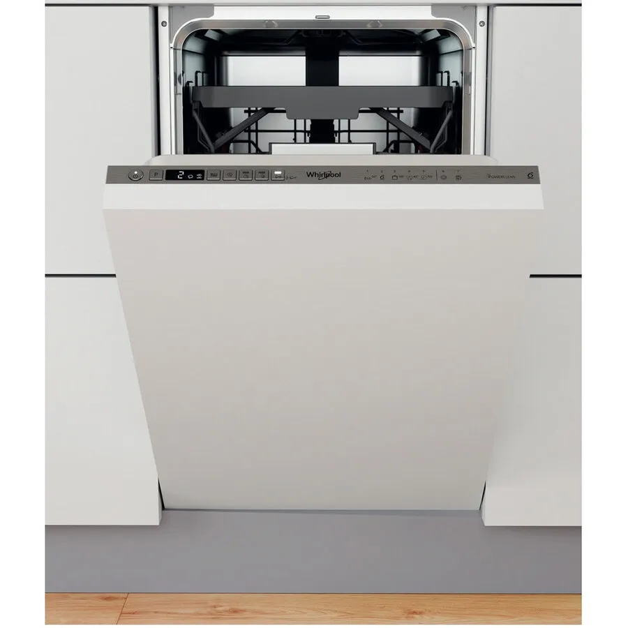 Whirlpool Masina de spalat vase incorporabila Whirlpool WSIO3T223PCEX, 10 seturi, 7 programe, Clasa E, 6th Sense, Power Clean, 45 cm