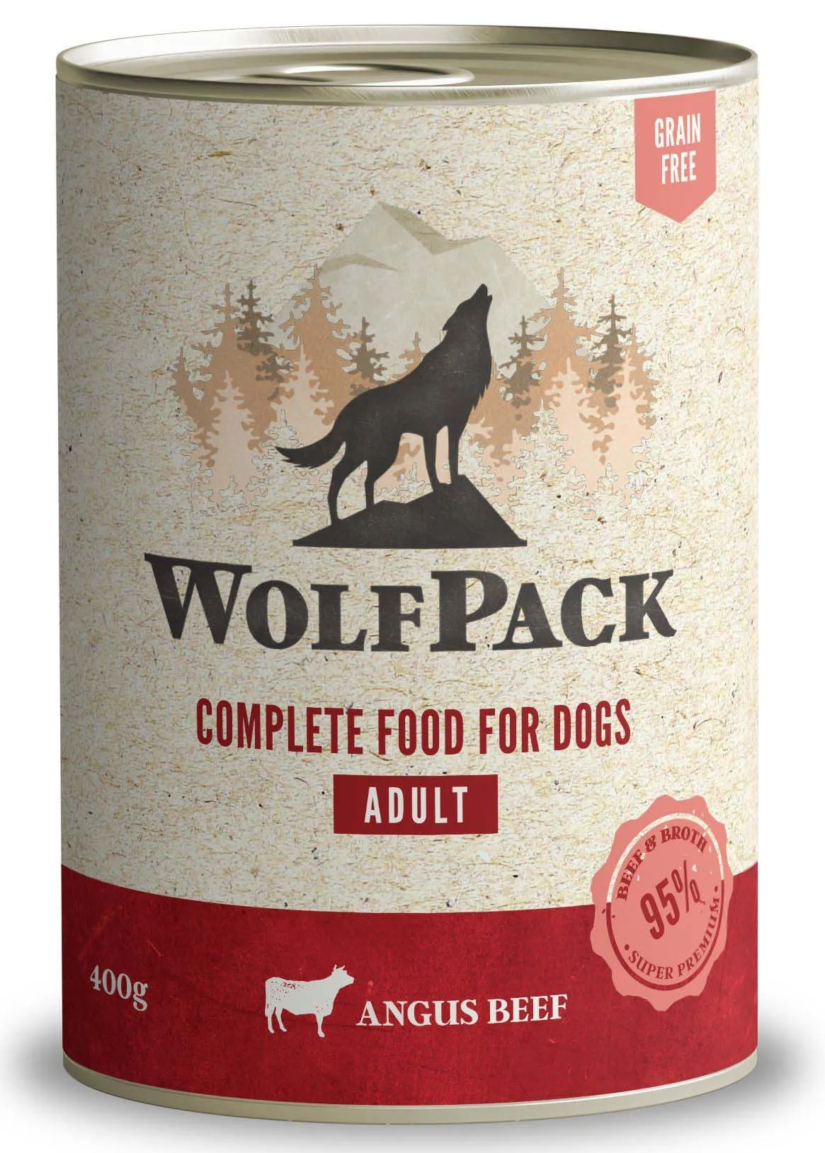 WOLFPACK Adult Vită Angus, Hrană umedă pentru câini adulţi