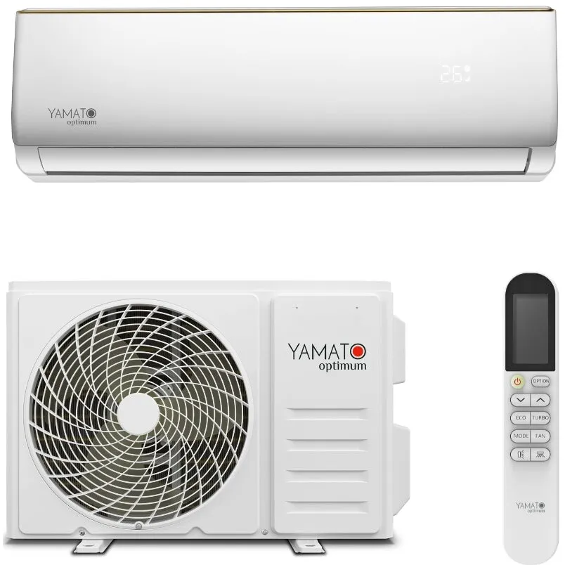 Yamato Aparat de aer conditionat Yamato Optimum YW24T2 Inverter 24000 BTU, A++, WI-FI, AI Inverter Algorithm, Turbo, Auto-curatare cu sterilizare, Auto-diagnoza, Eco, Sleep Mode