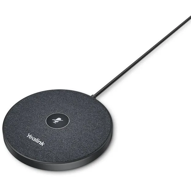 YEALINK Microfon conferinta, Yealink, raza 6m, control volum touch, negru, 120x120x25mm