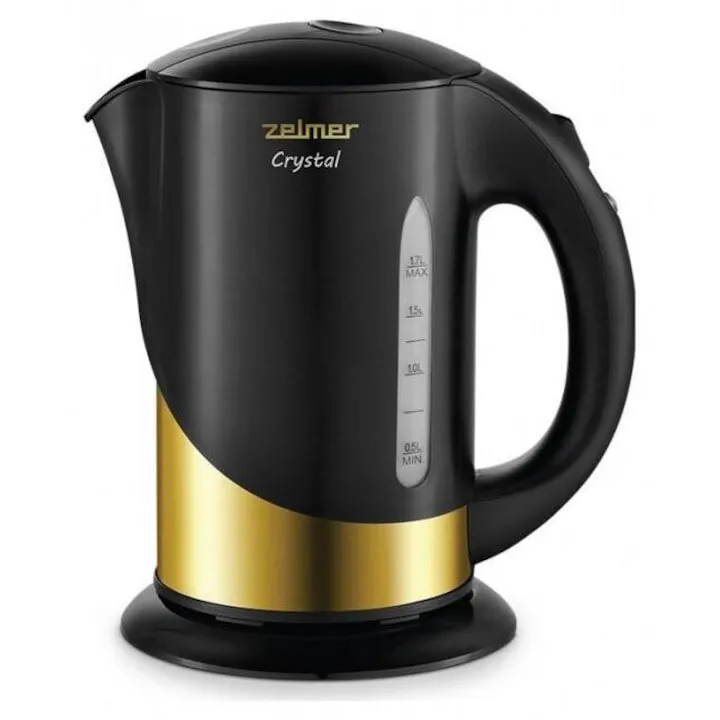 ZELMER Fierbator de apa Zelmer Crystal ZCK7630, 1.7 litri, 1850 W, Negru-Auriu